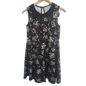 Sailor Moon Crystal Usagi All Over Print Collar Sleeveless Dress